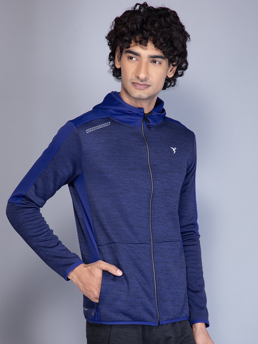 

Technosport Antimicrobial Training Hooded Jacket, Blue