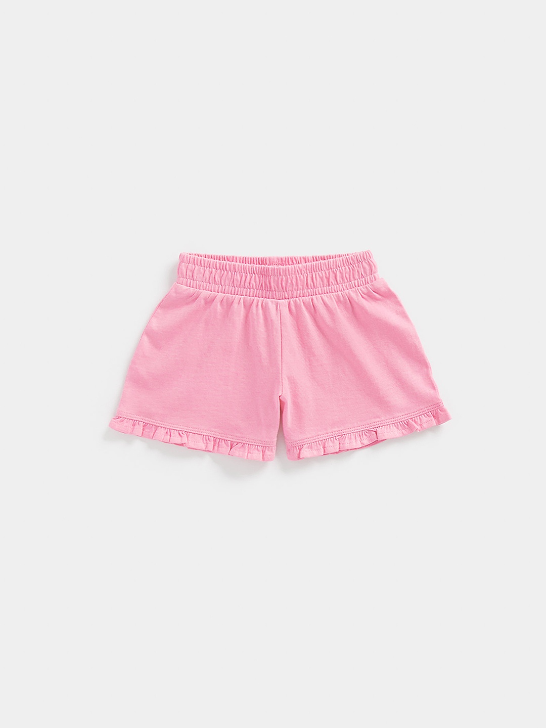 

mothercare Girls Solid Pure Cotton Shorts, Pink