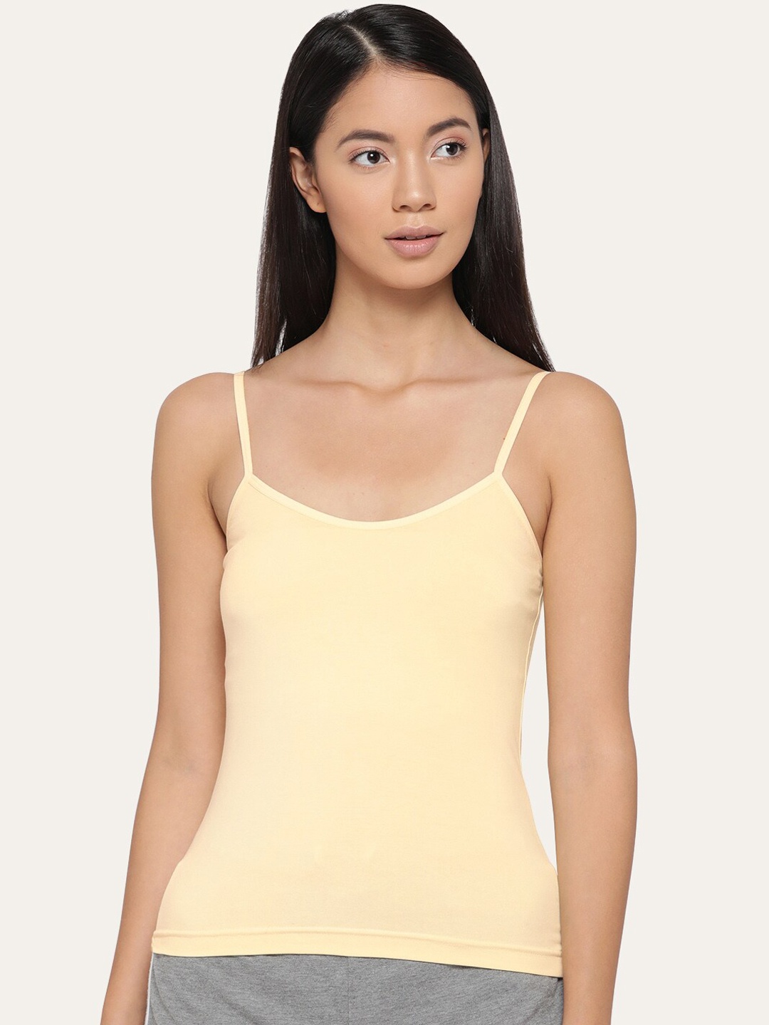 

Lady Lyka Women Cotton Camisole, Yellow
