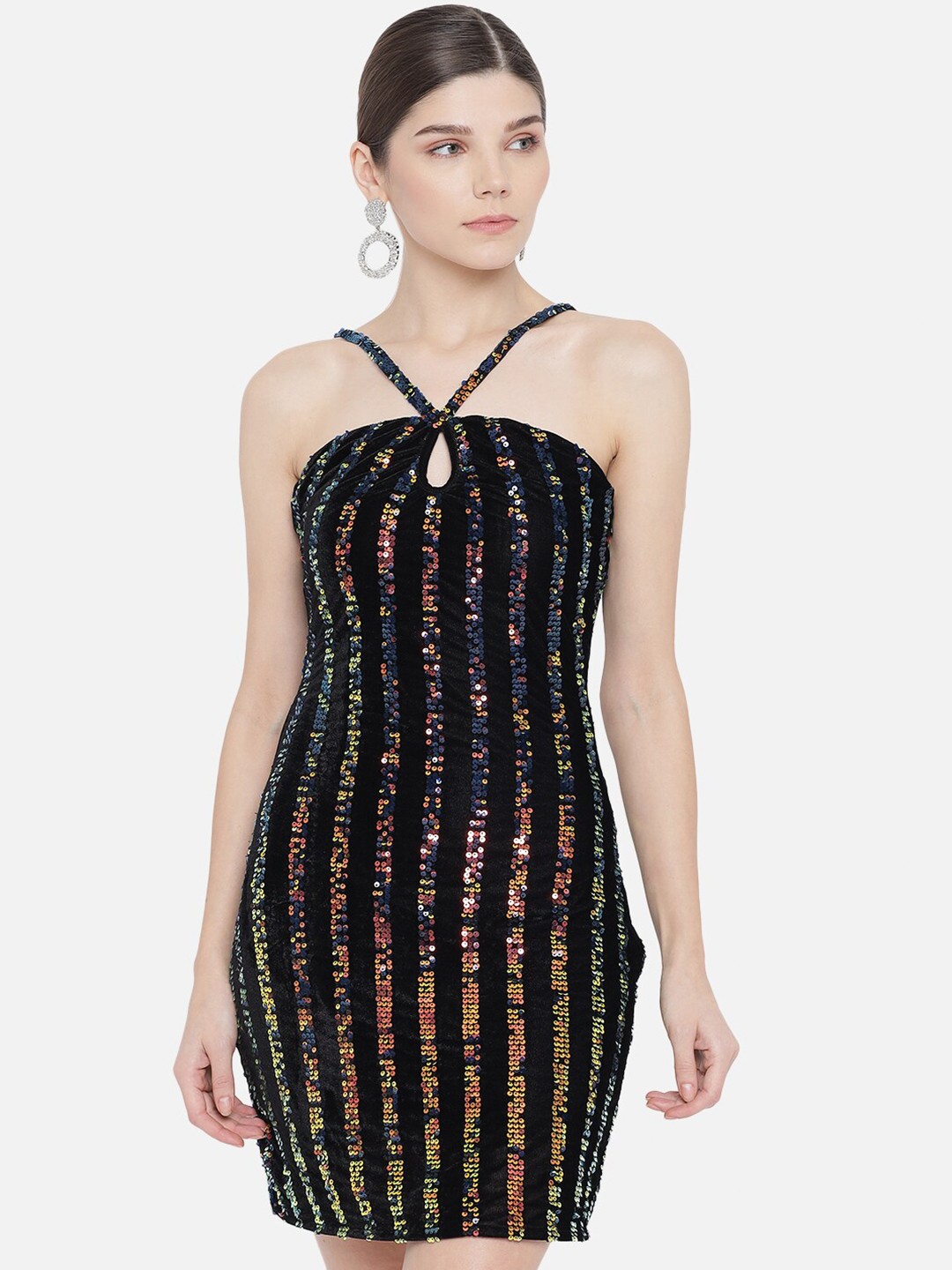 

Samshek Embellished Sheath Dress, Black