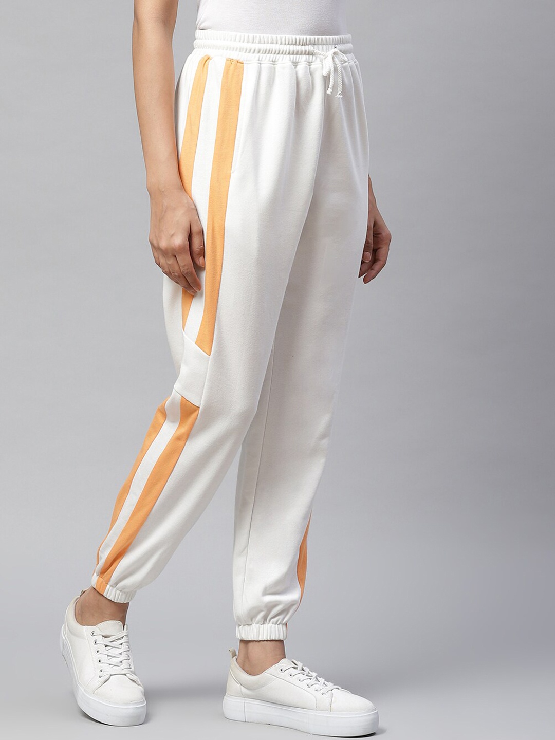 

Laabha Side Striped Details Anti Oduor Joggers, Off white