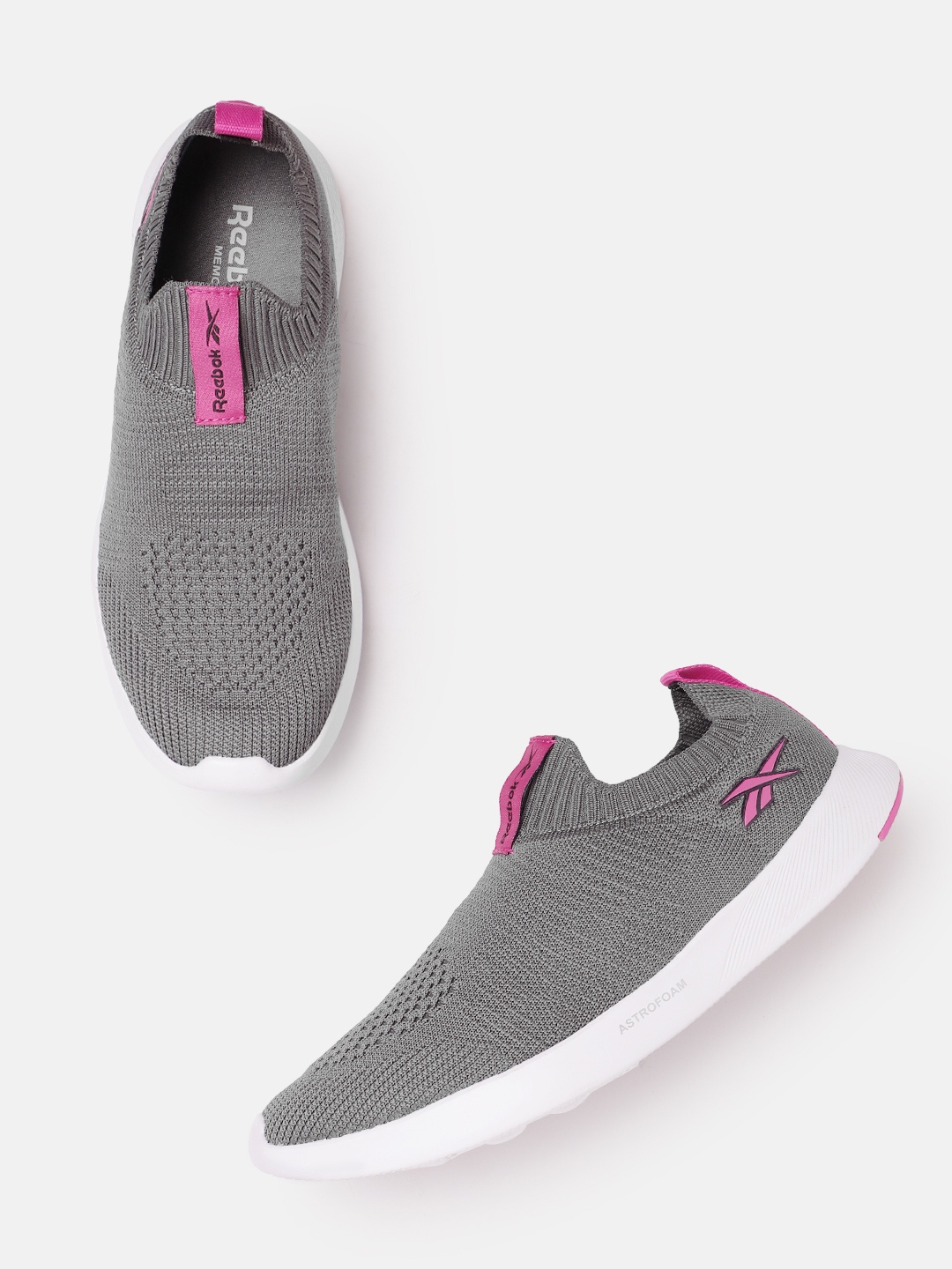 

Reebok Women Woven Design Druhan 2.0 Walking Shoes, Grey