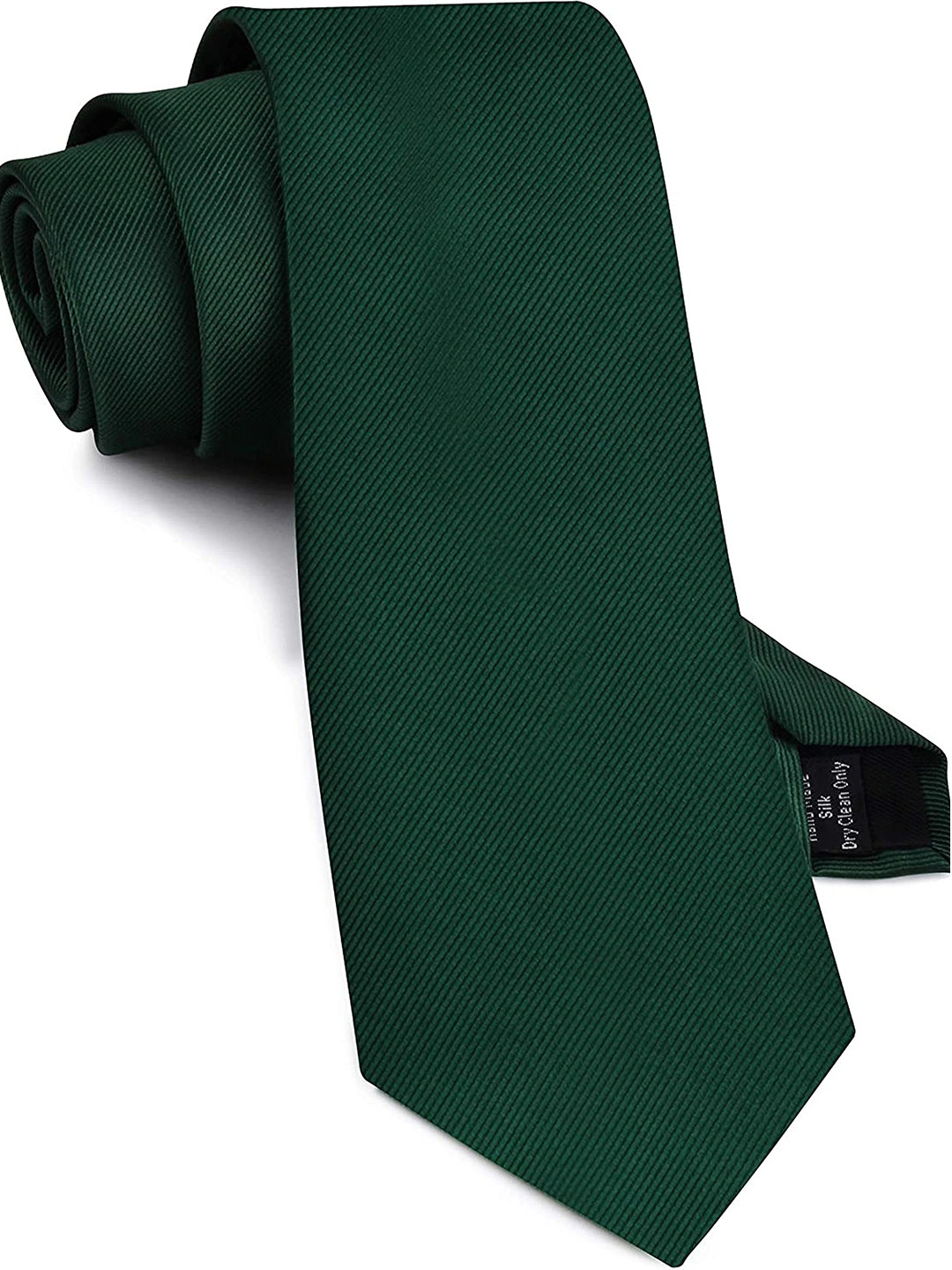 

Kastner Men Striped Satin Skinny Tie, Green