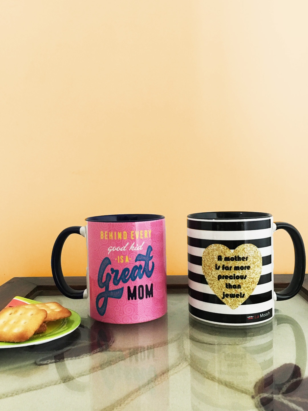 

Ariana Set Of 2 Multicoloured Printed Mugs, Multi