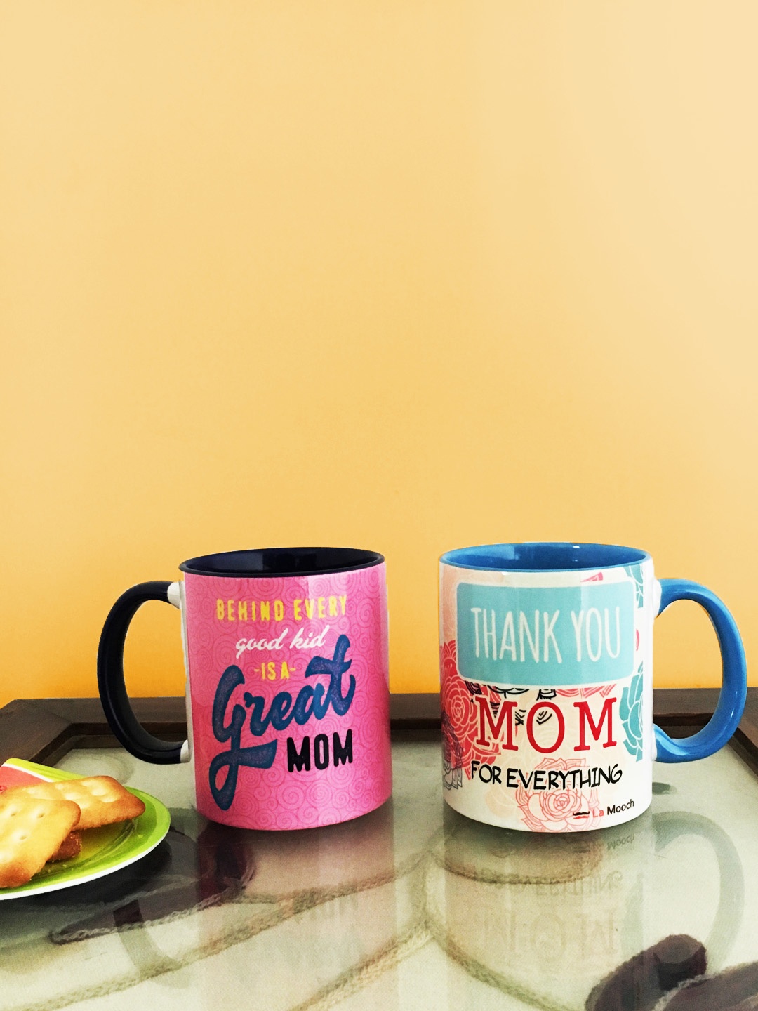 

Ariana Set Of 2 Printed Mugs, Multi