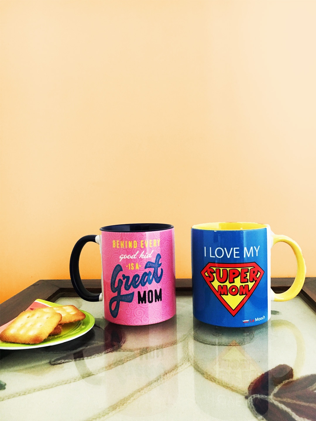 

Ariana Set Of 2 Multicoloured Printed Mugs, Multi