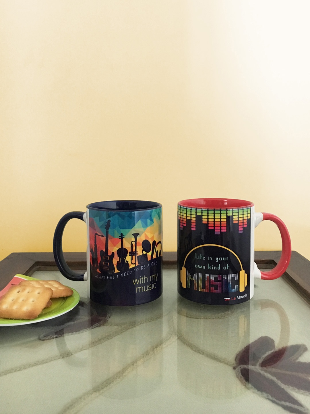 

Ariana Set Of 2 Printed Mugs, Multi