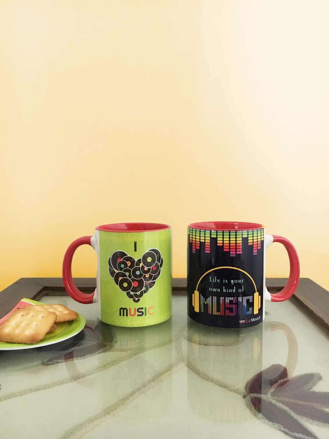 

Ariana Set Of 2 Printed Mugs, Multi