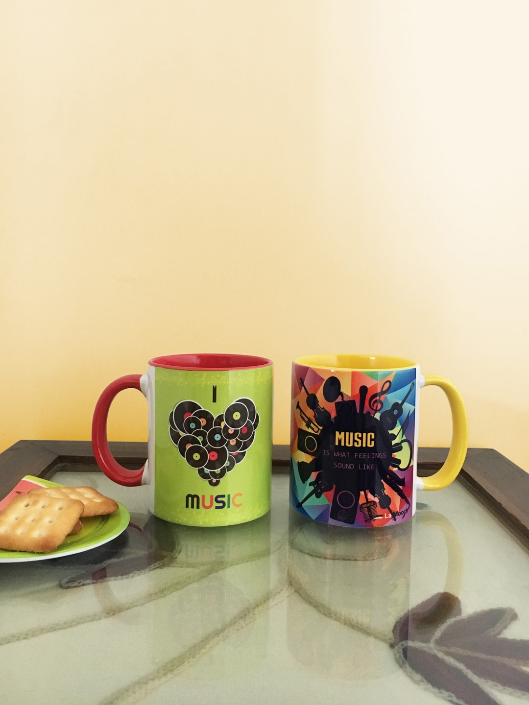 

Ariana Set Of 2 Printed Mugs, Multi