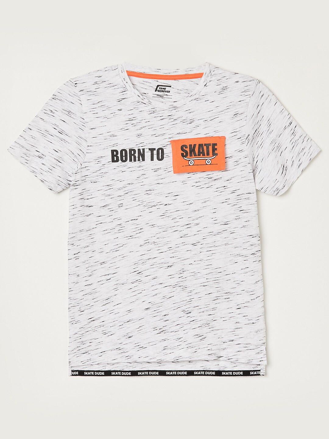 

Fame Forever by Lifestyle Boys Typography Printed Cotton T-shirt, White