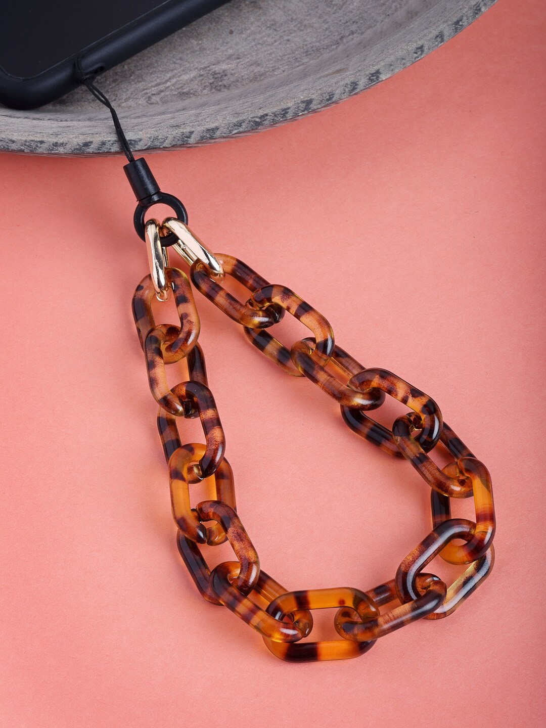 

VOGUE PANASH Chain Link Mobile Chain, Brown
