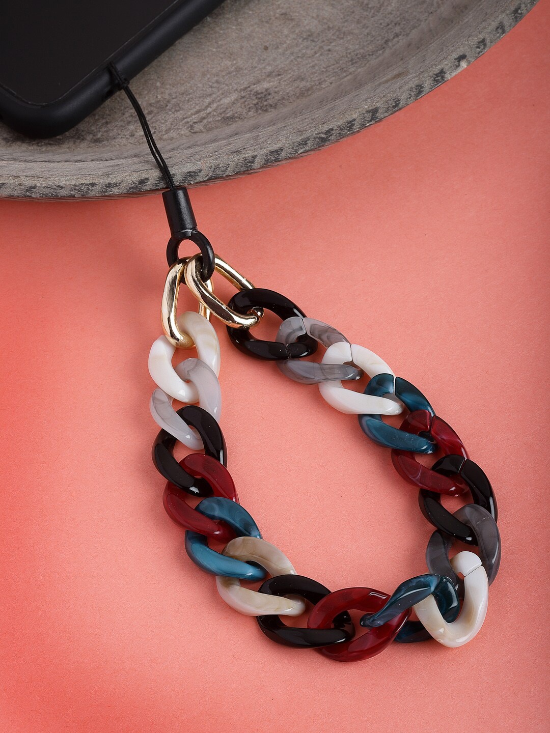 

VOGUE PANASH Printed Mobile Chain, Brown