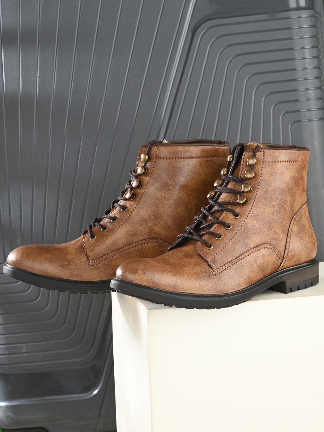 

San Frissco Men Lace-Up Regular Boots, Brown