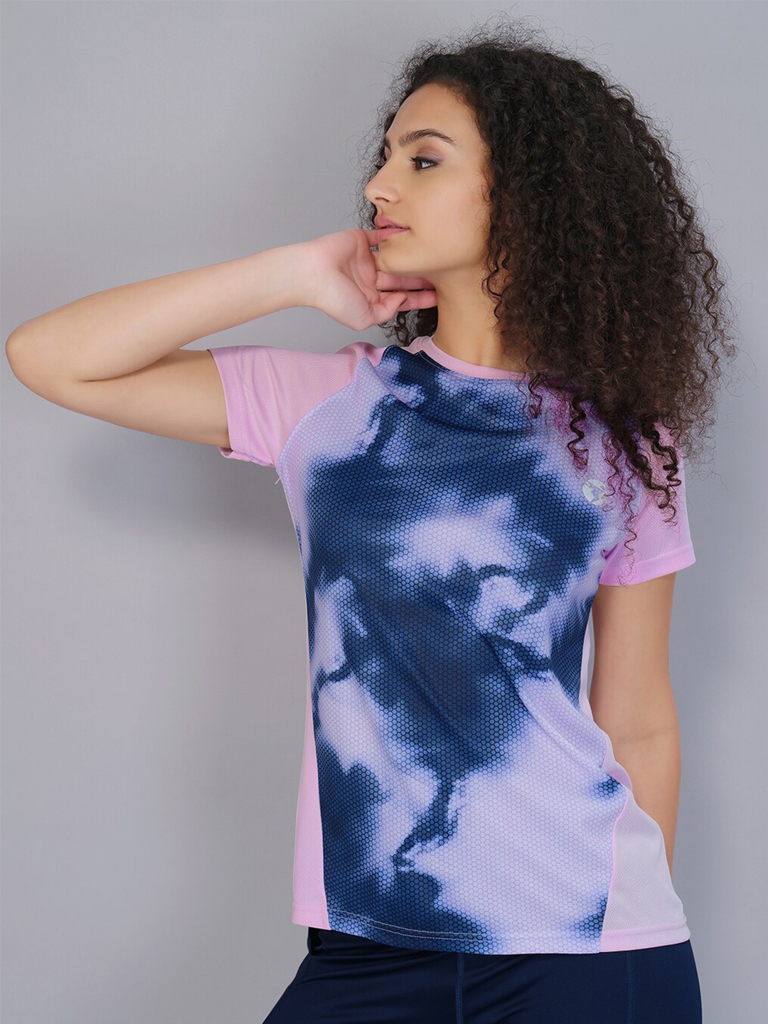 

Technosport Tie & Dyed Antimicrobial Active T-shirt, Lavender