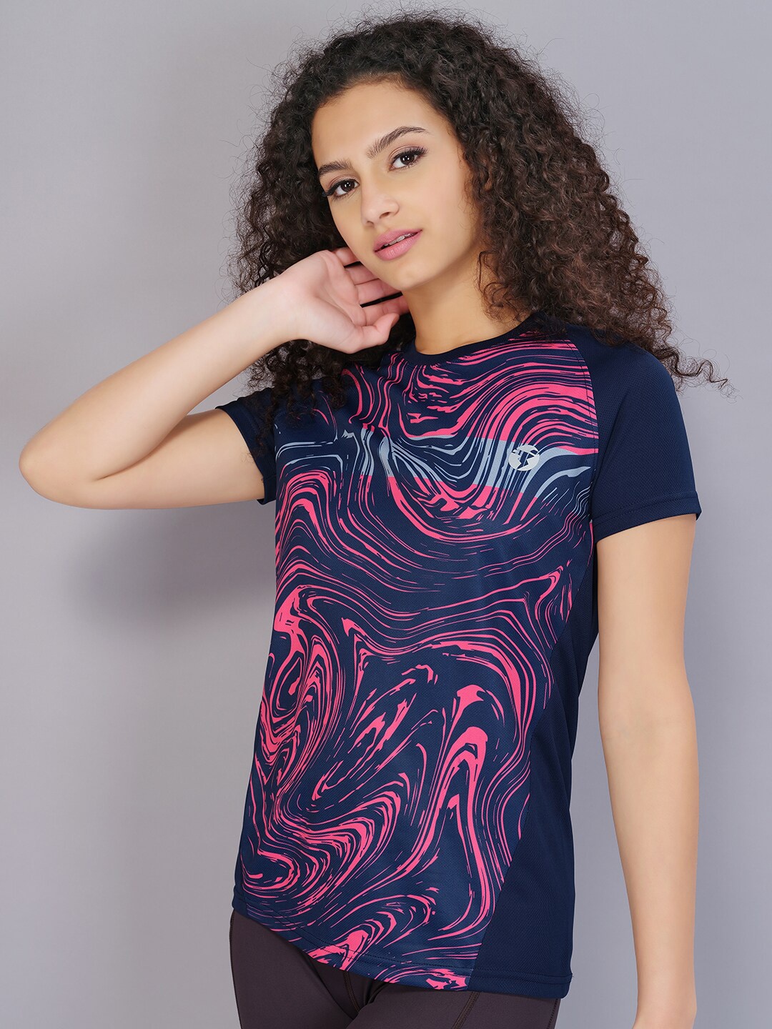 

Technosport Women Active Antimicrobial T-shirt, Navy blue