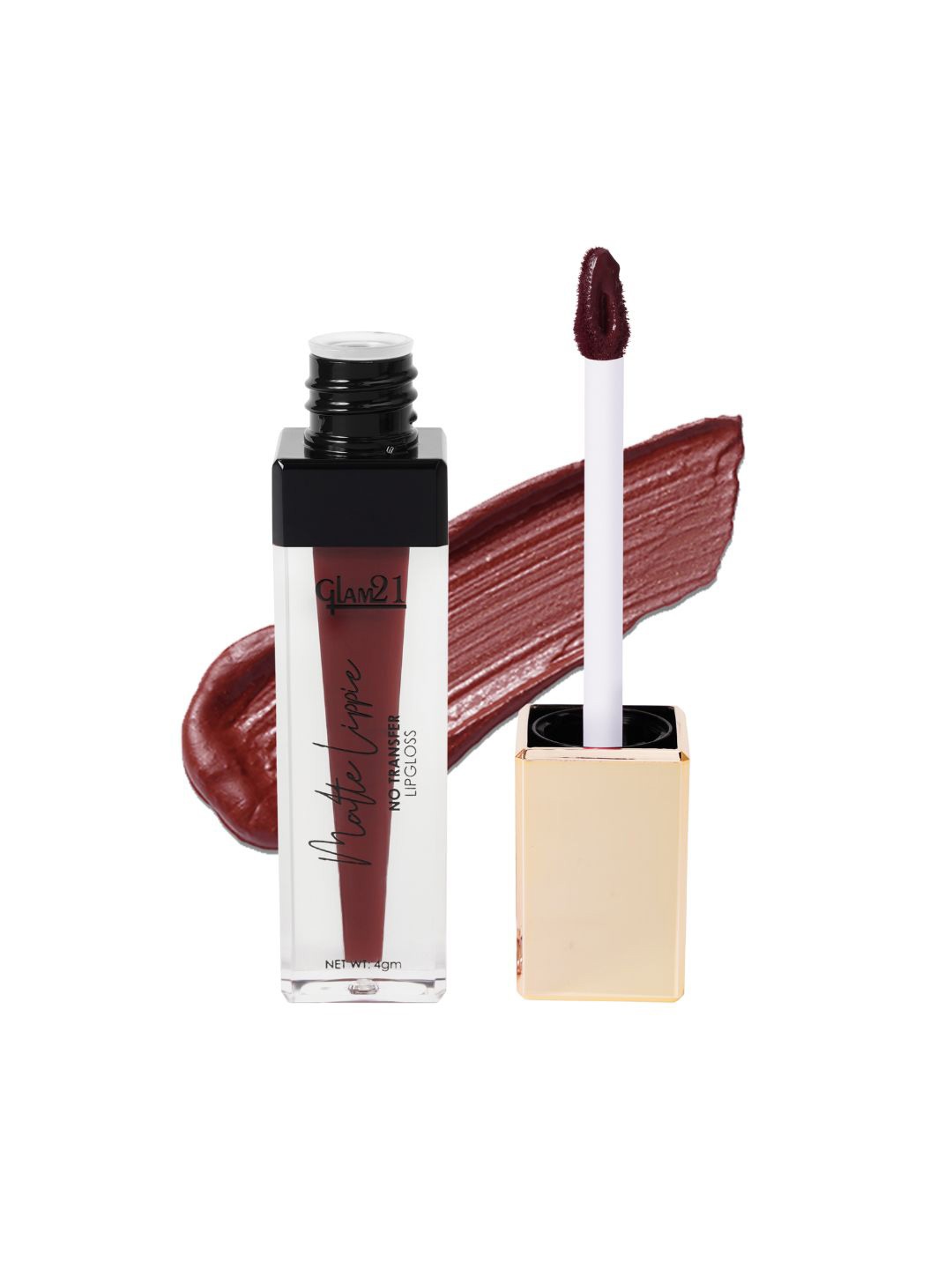 

GLAM21 Matte Lippie No Transfer Lip Gloss 4 g - Maroon Crush 20, Coffee brown