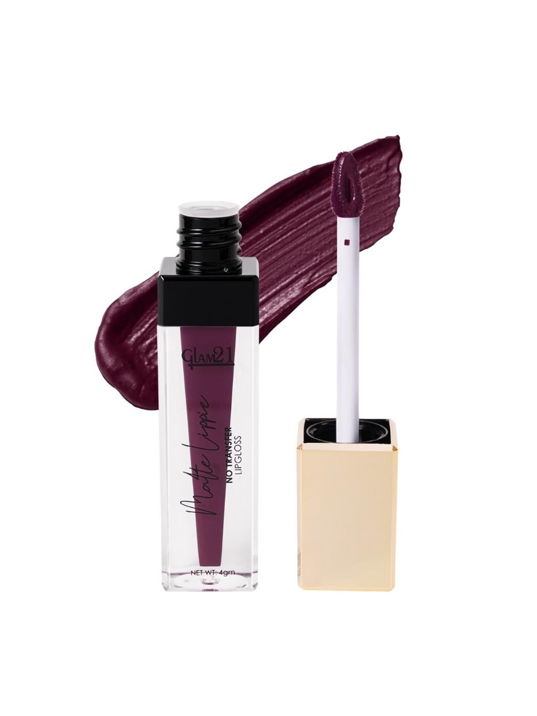 

GLAM21 Matte Lippie Lightweight Creamy No-Transfer Lip Gloss 4g - Gamet 18, Purple