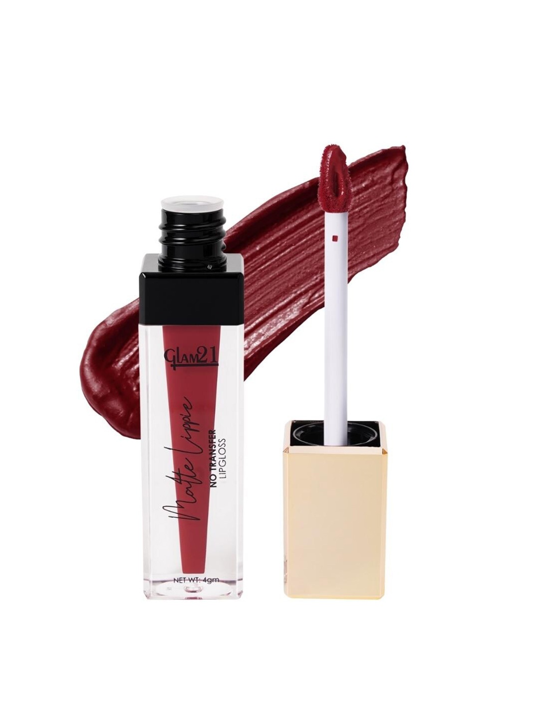 

GLAM21 Matte Lippie Lightweight Creamy No-Transfer Lip Gloss 4g - Garnet 05, Maroon