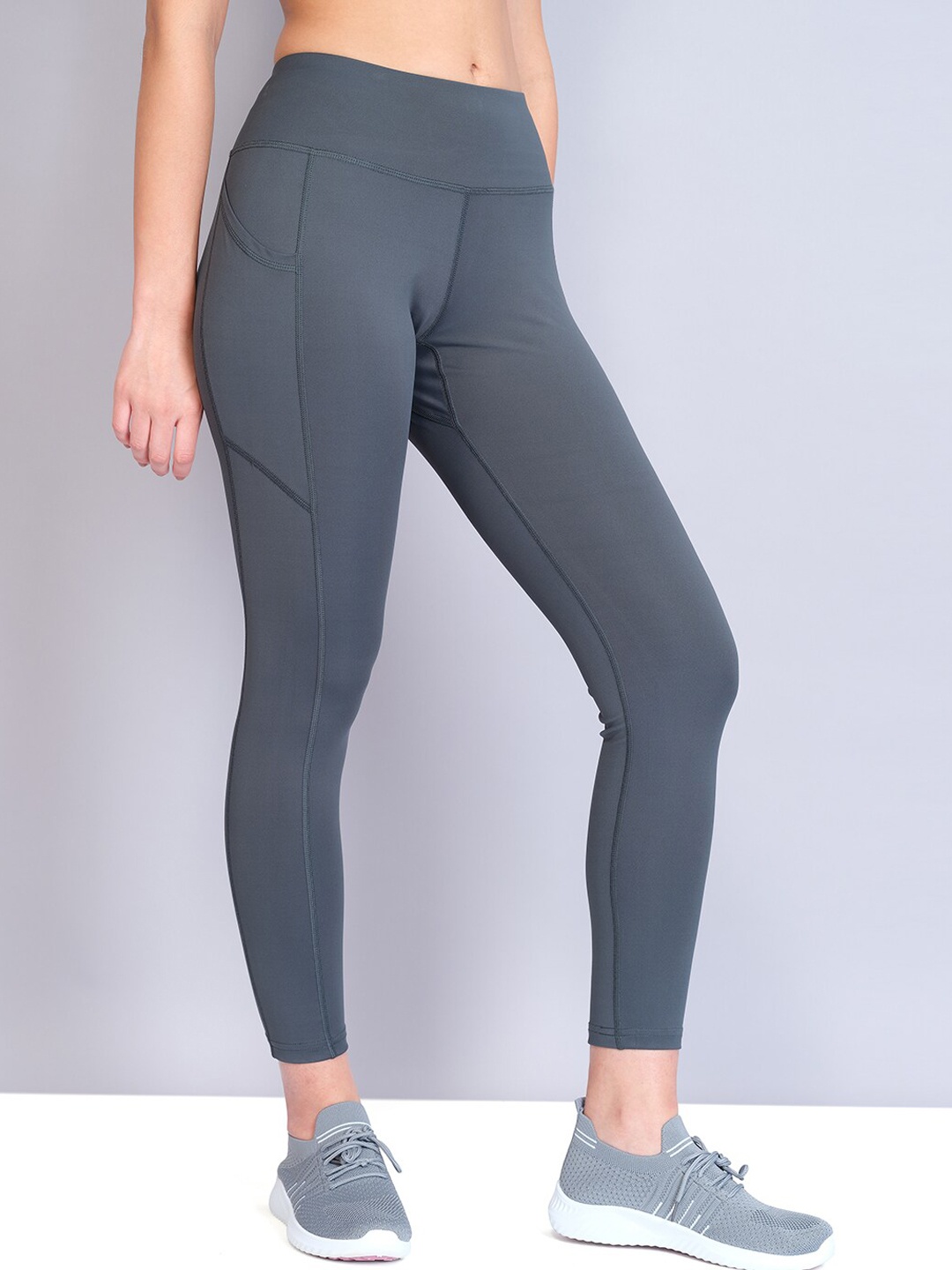 

Technosport Women Ankle-Length Anti Microbial Rapid-dry Training Tights, Green