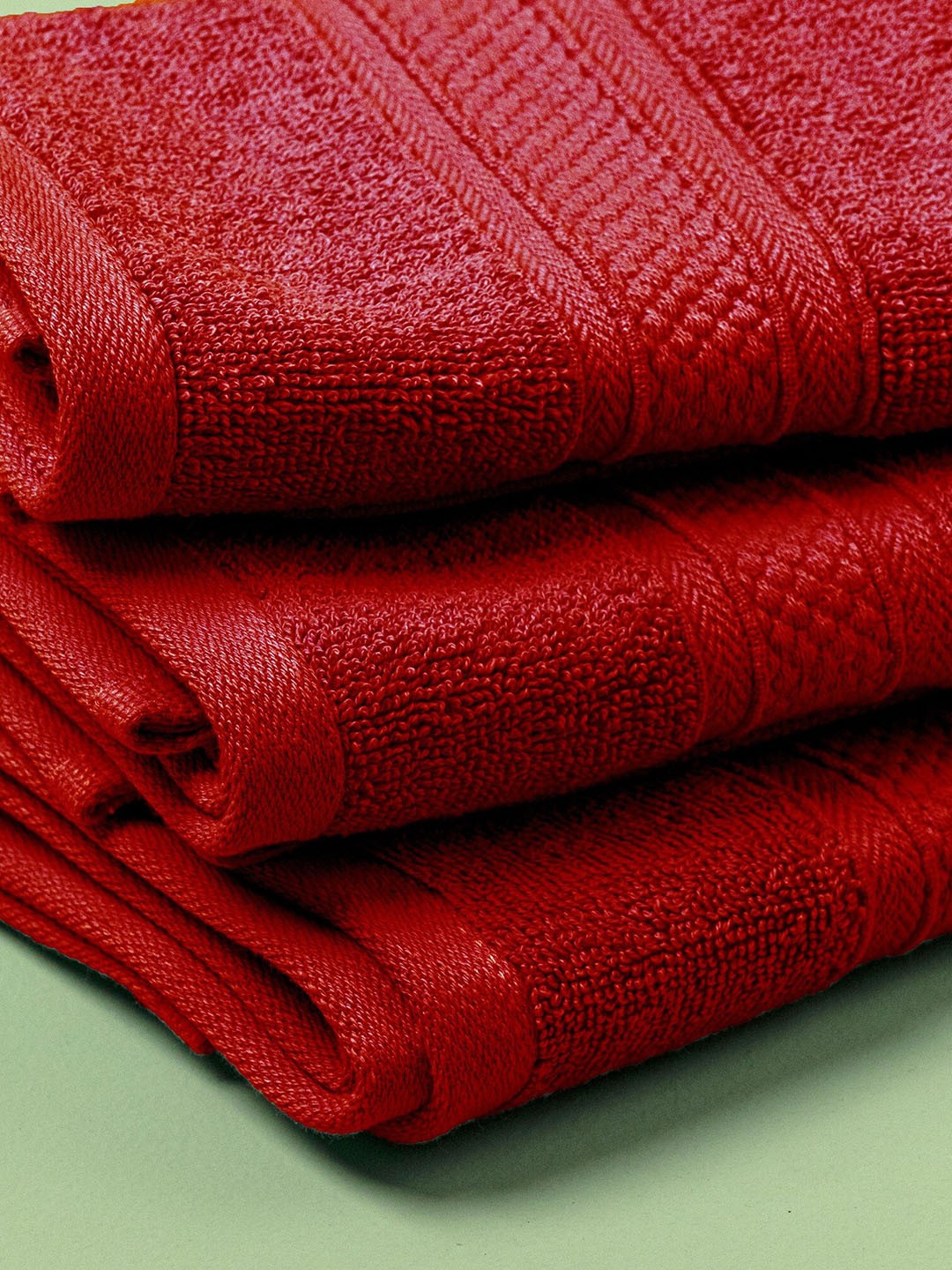 

HOMEMONDE Red 500 GSM Pure Cotton Bath Towel