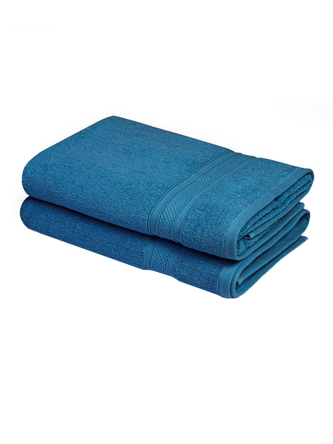 

HOMEMONDE Blue 2 Pieces 500 GSM Pure Cotton Bath Towels