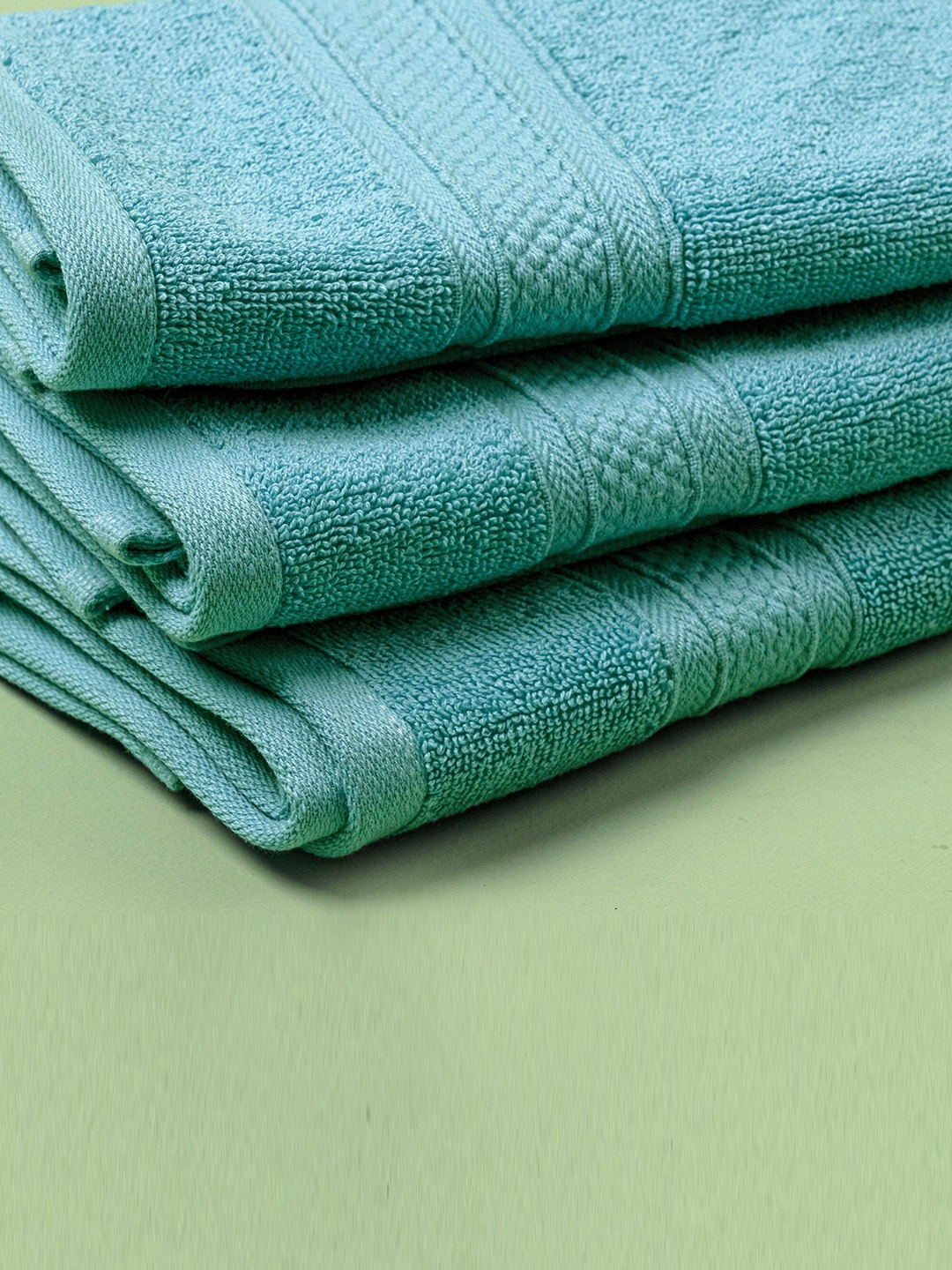 

HOMEMONDE Turquoise Blue 500 GSM Pure Cotton Bath Towel