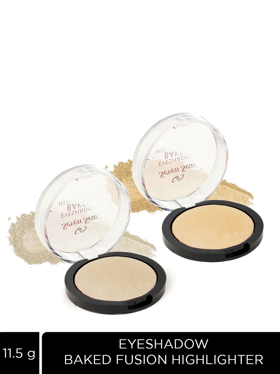 

Seven Seas Set of 2 Baked Fusion Highlighter Eyeshadow - Spanish White & Dairy Cream