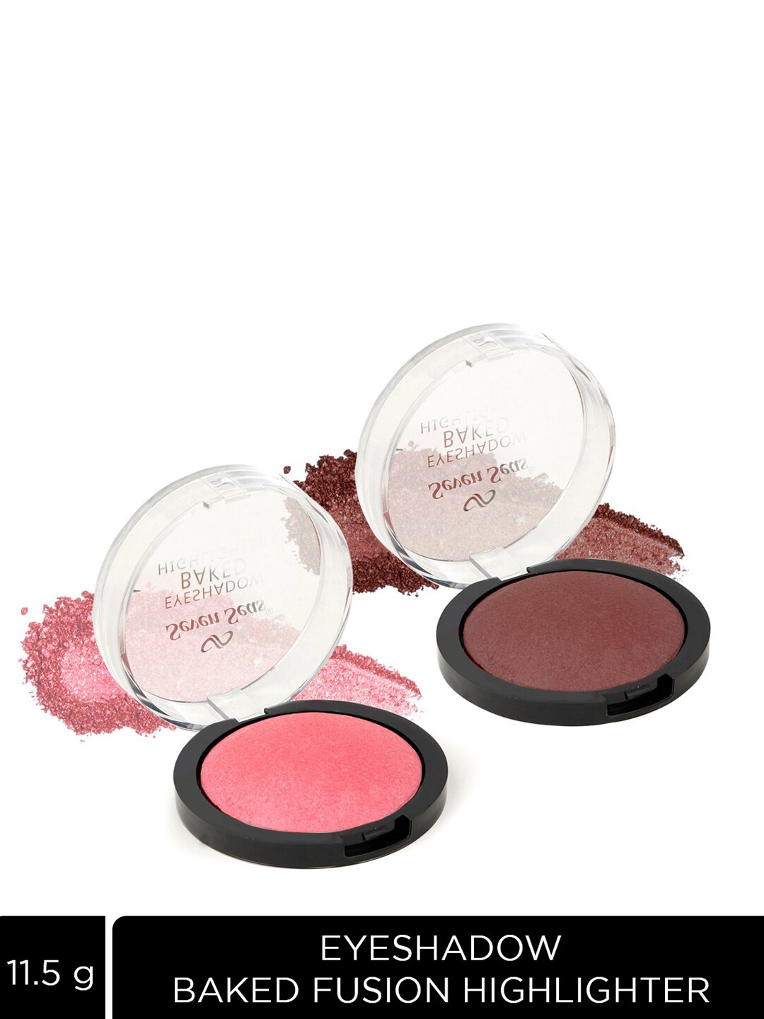 

Seven Seas Set of 2 Baked Fusion Highlighter Eyeshadow - Soft Pink 101 & Copper Rust 103