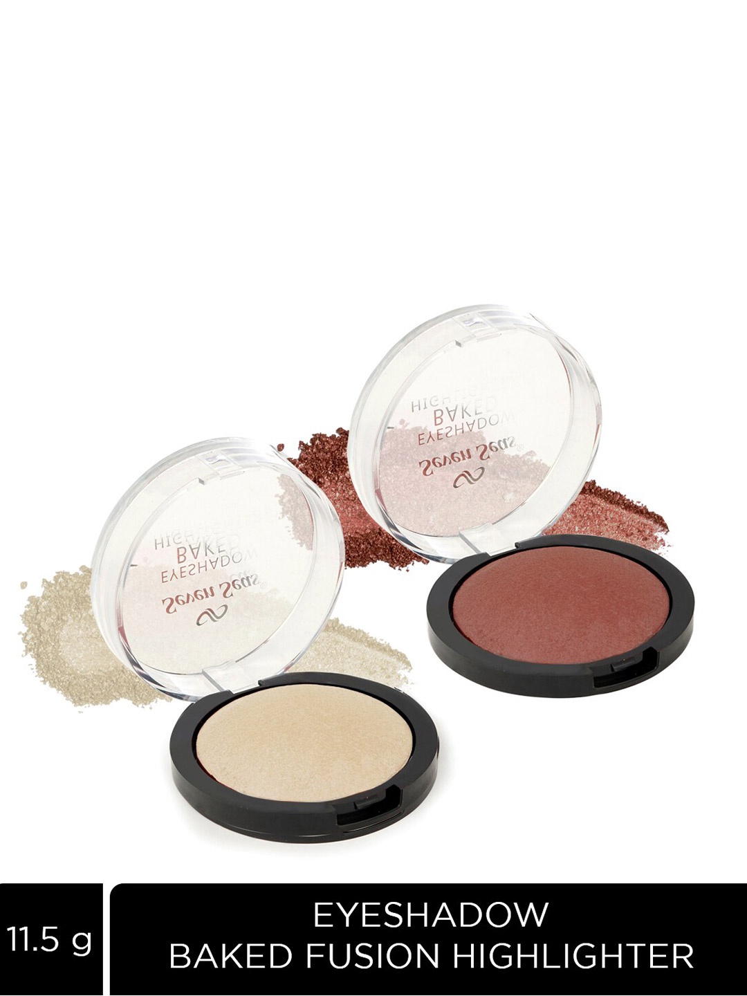 

Seven Seas Set of 2 Baked Fusion Highlighter Eyeshadow - Spanish White 102 & IronStone 104