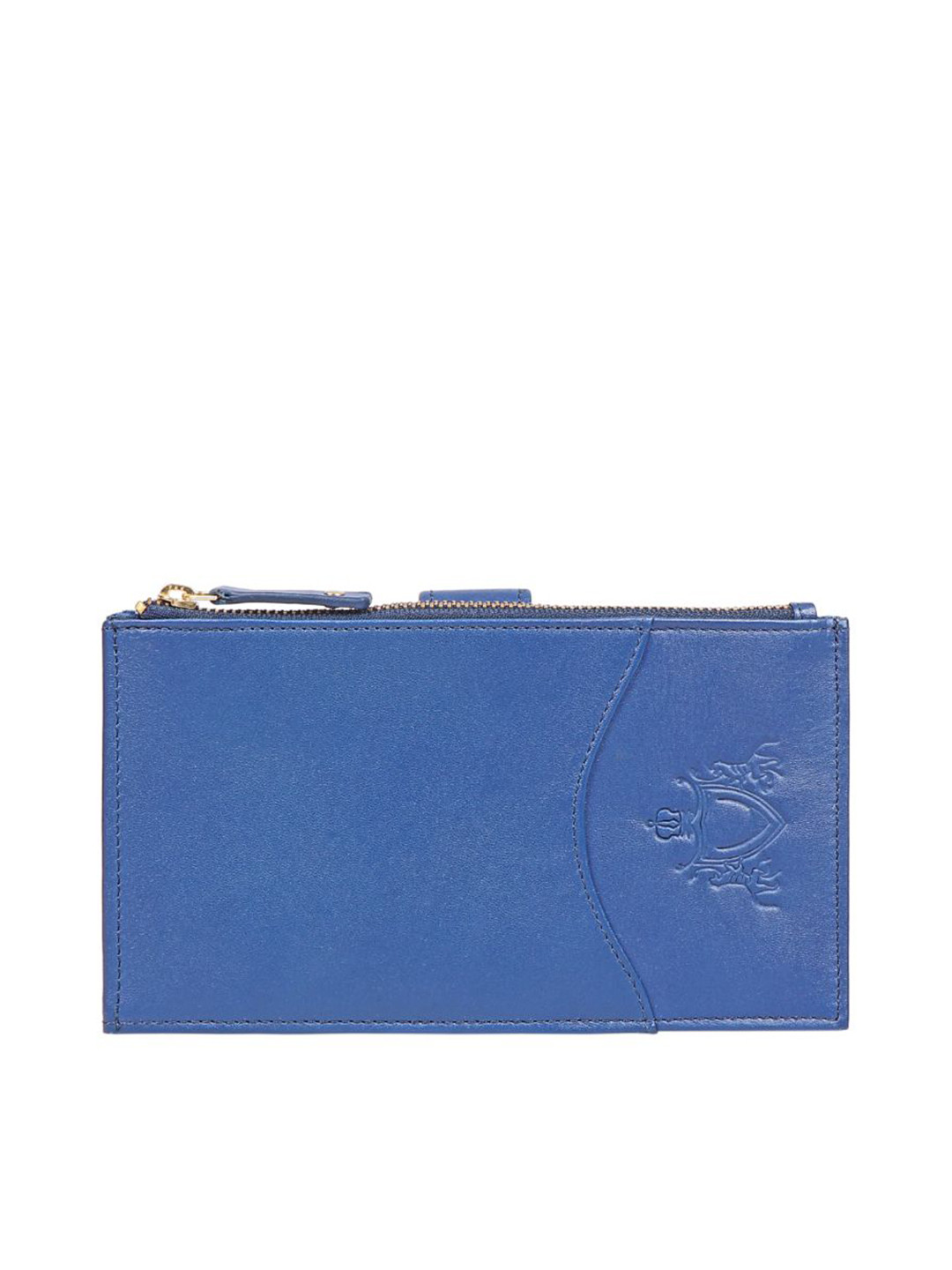 

Hidesign Solid Long Two Fold Wallets, Blue