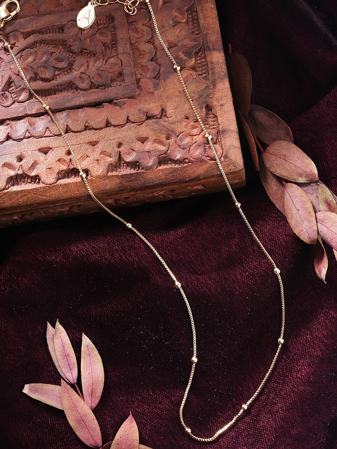 

Accessorize Women Gold-Toned Beaded Chain