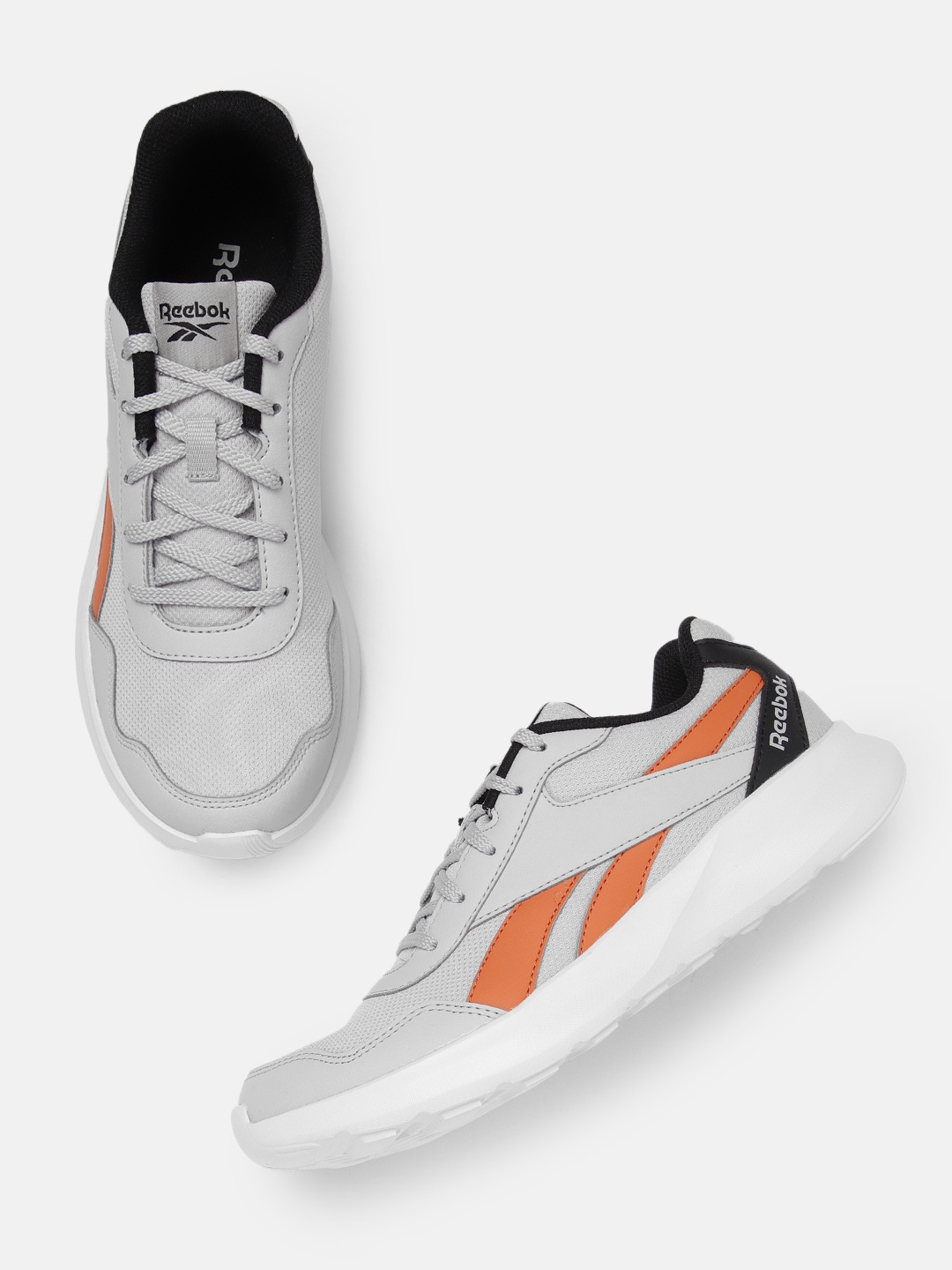 

Reebok Men Brand Logo Detail Ree Fusion Running Shoes, Grey