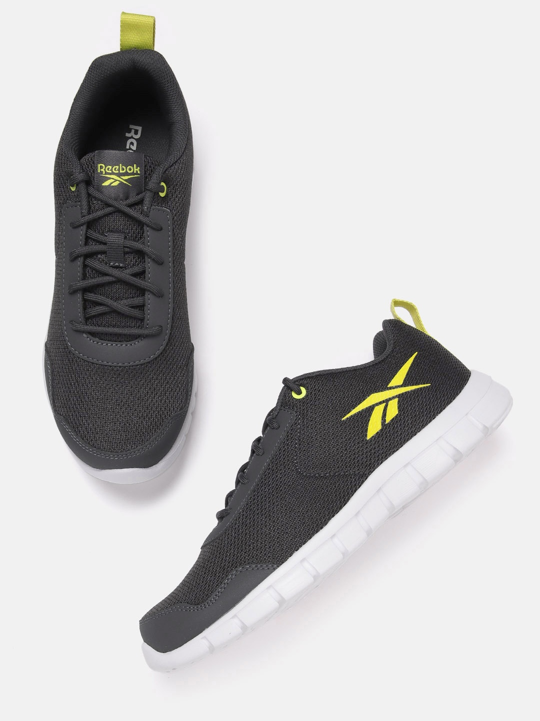 

Reebok Men Woven Design Inspire 2.0 Running Shoes, Grey