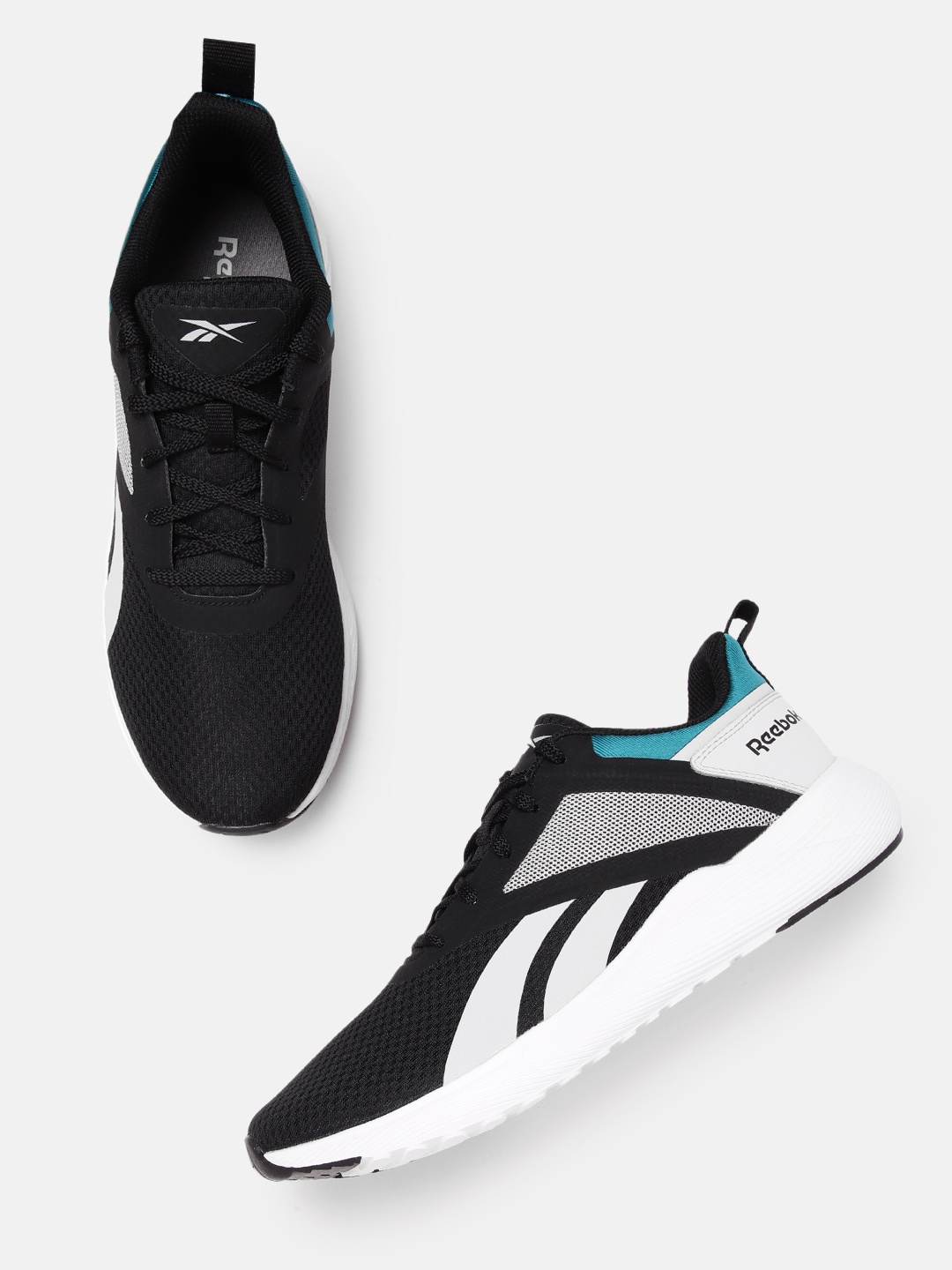 

Reebok Men Woven Design Mainland Running Shoes, Black