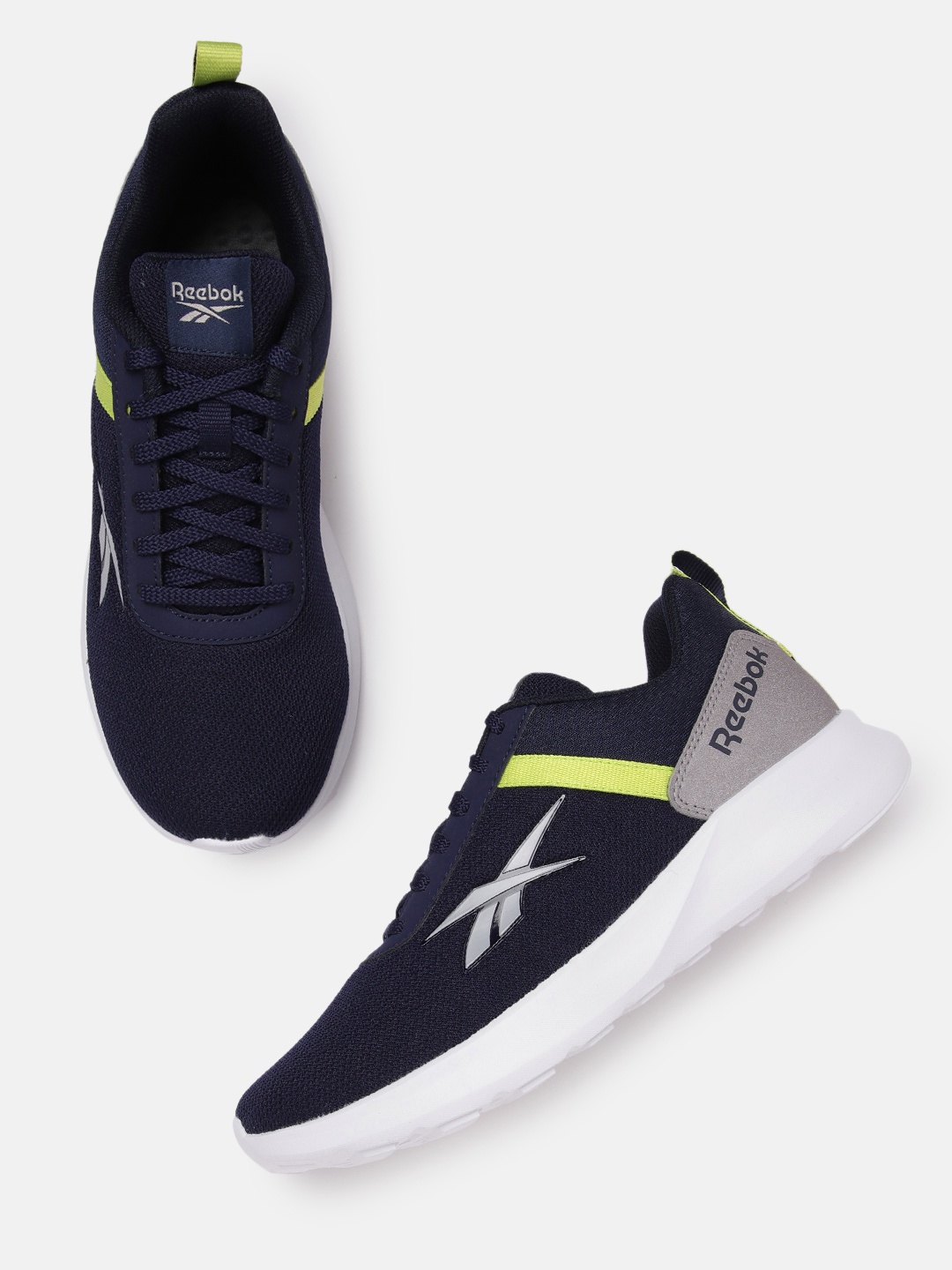 

Reebok Men Woven Design Emergo Runner Shoes, Navy blue