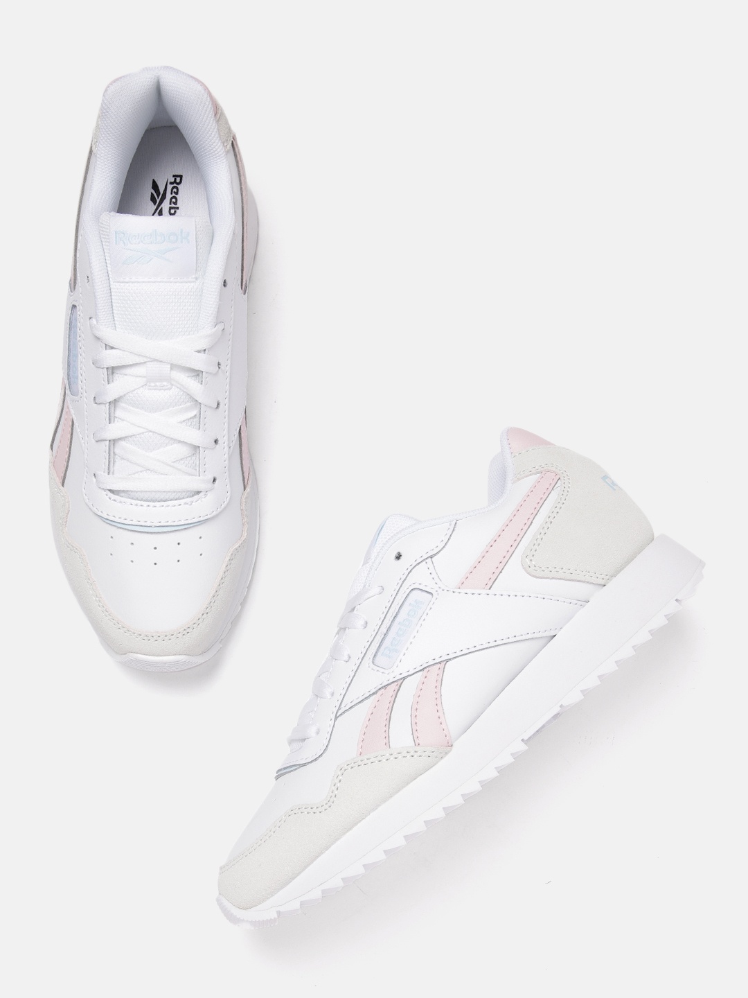 

Reebok Classic Women Brand Logo Detail Glide Ripple Sneakers, White