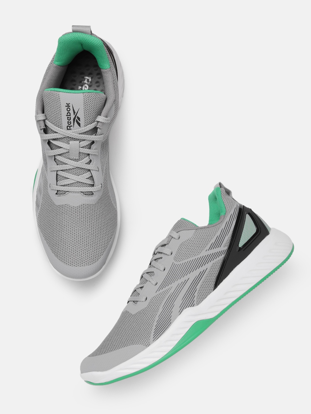 

Reebok Men Woven Design Nautical Mile Running Shoes, Grey