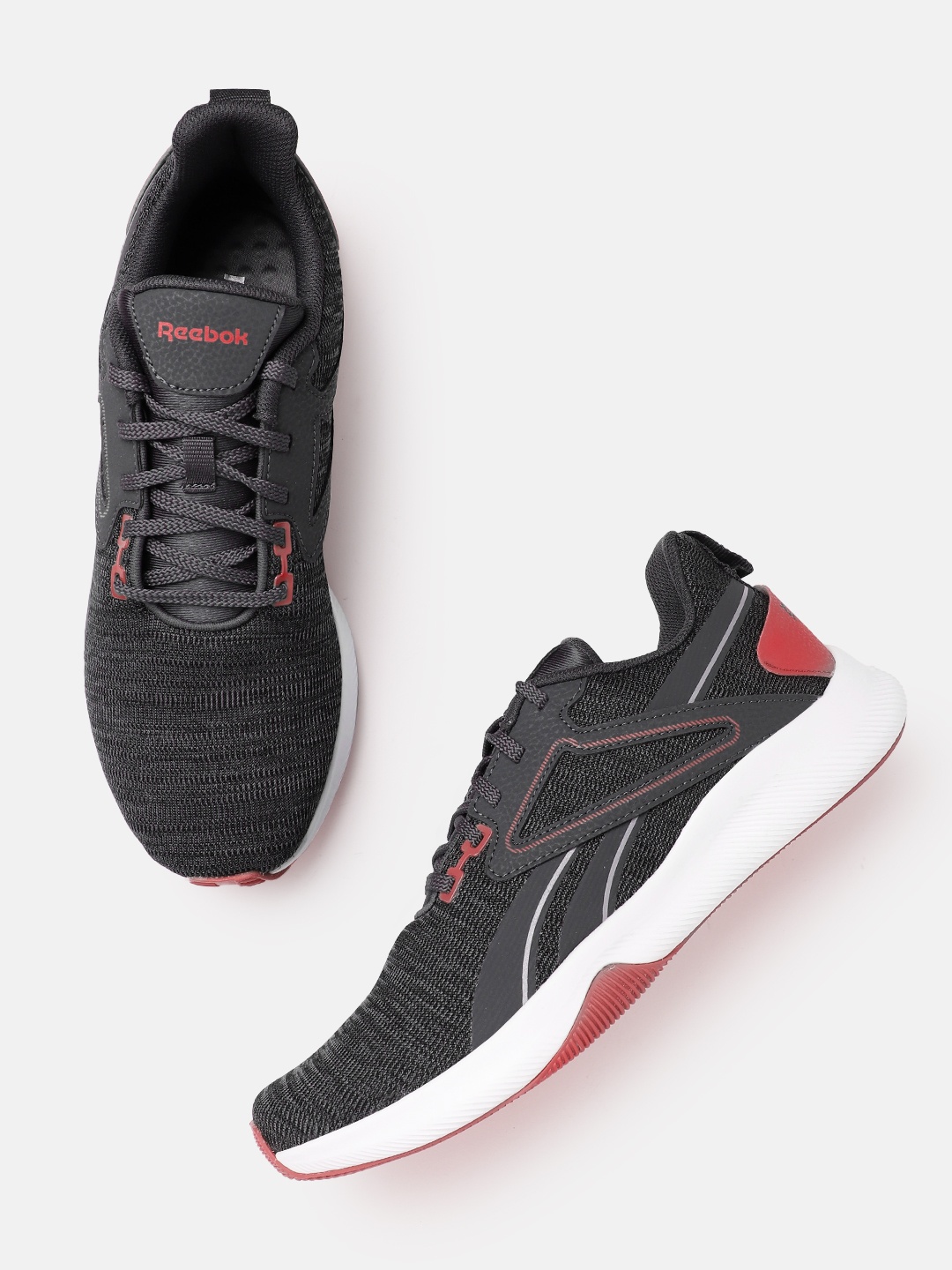 

Reebok Men Woven Design Graphite Running Shoes, Charcoal