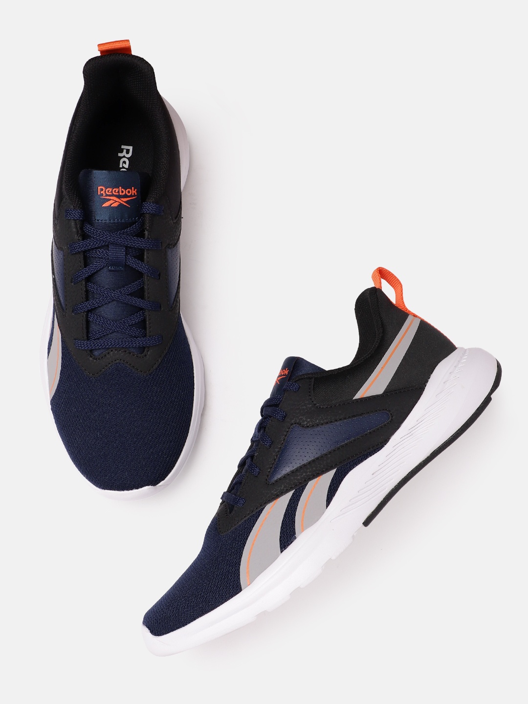 

Reebok Men Woven Design Stunner Running Shoes, Navy blue