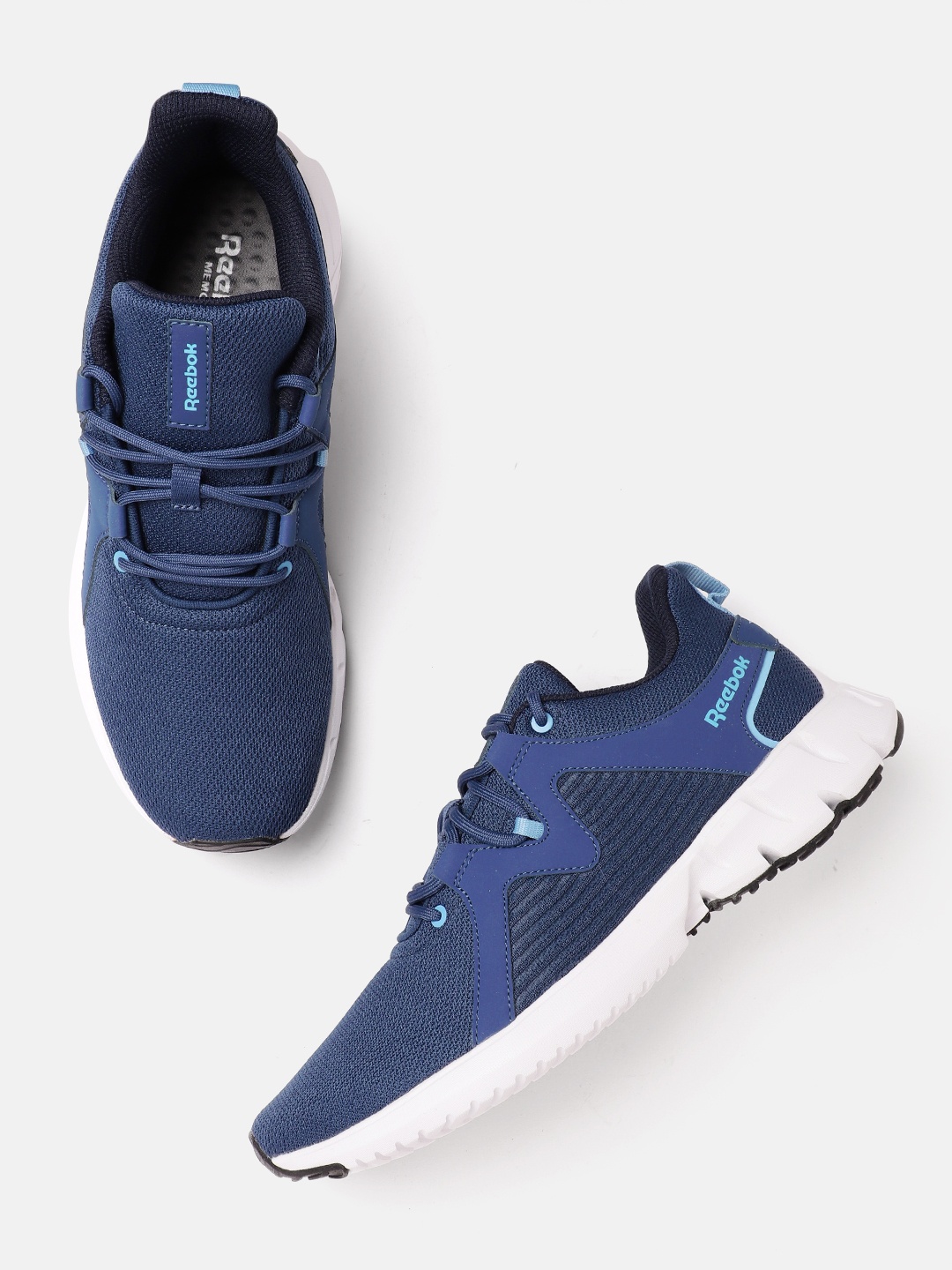 

Reebok Men Woven Design Regel Running Shoes, Navy blue