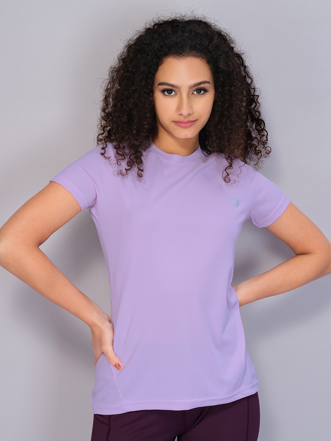 

Technosport Round Neck Antimicrobial Active T-shirt, Lavender