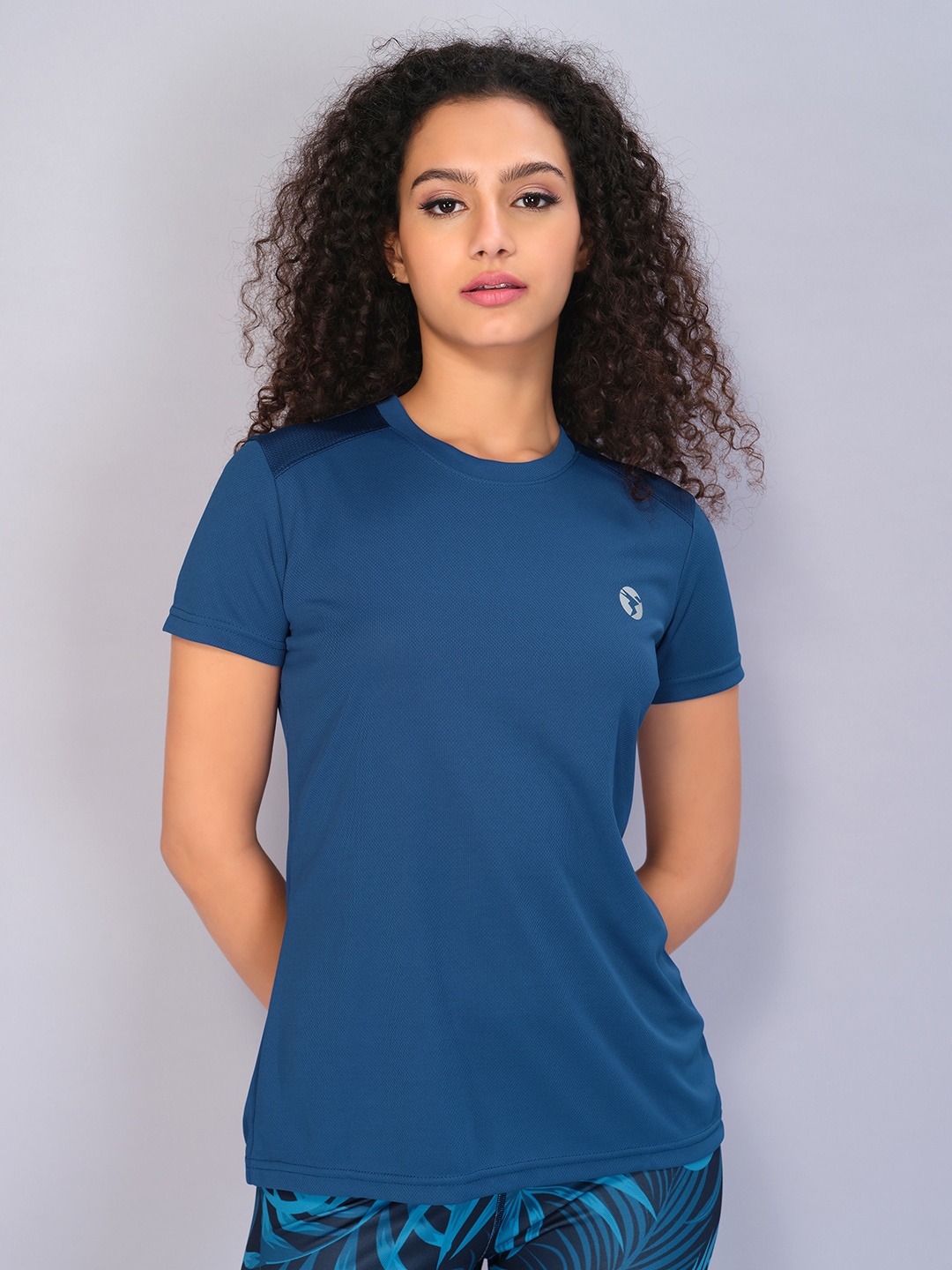 

Technosport Round Neck Antimicrobial Active T-shirt, Teal