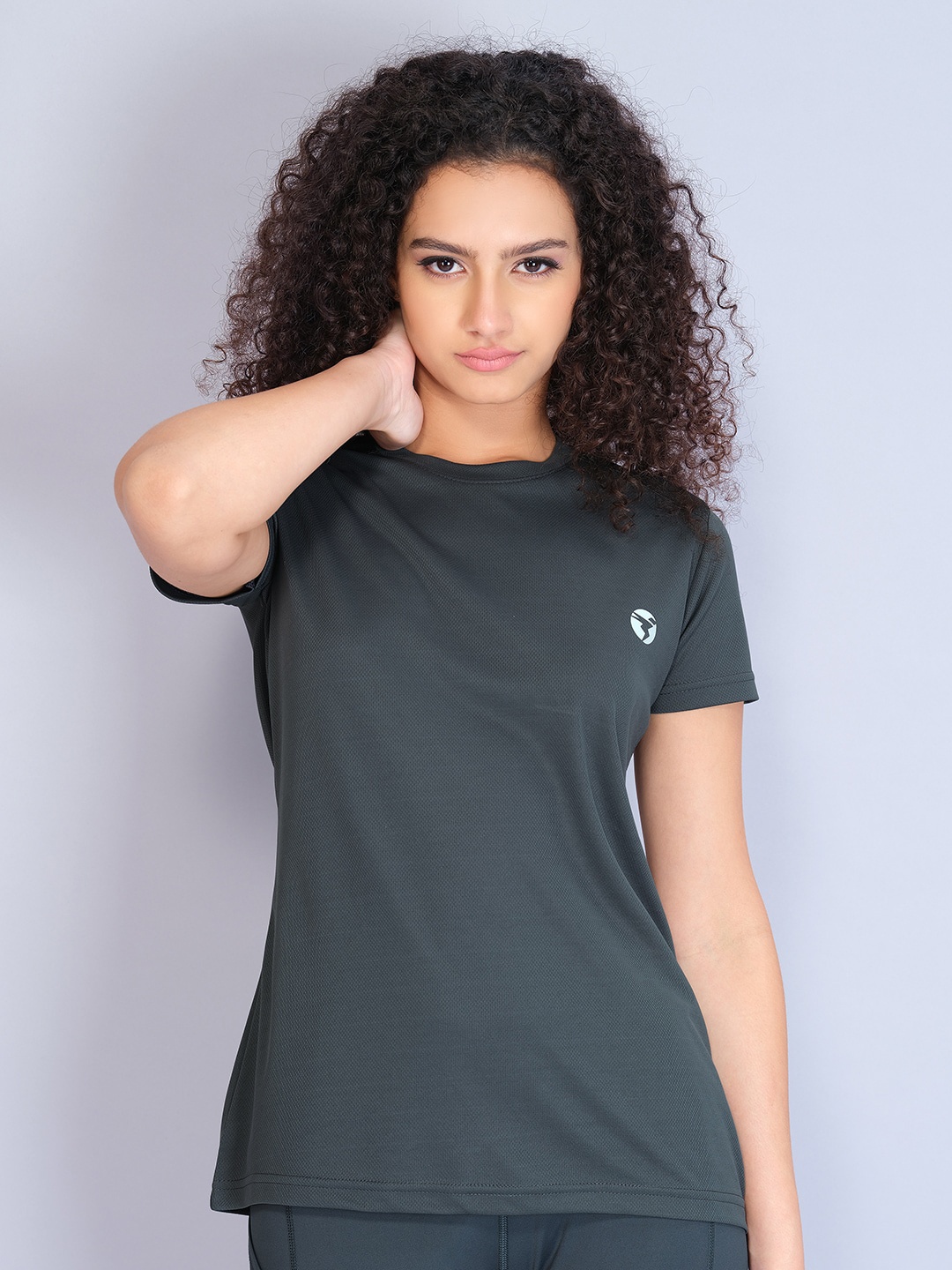 Technosport Women Antimicrobial T-shirt, Olive