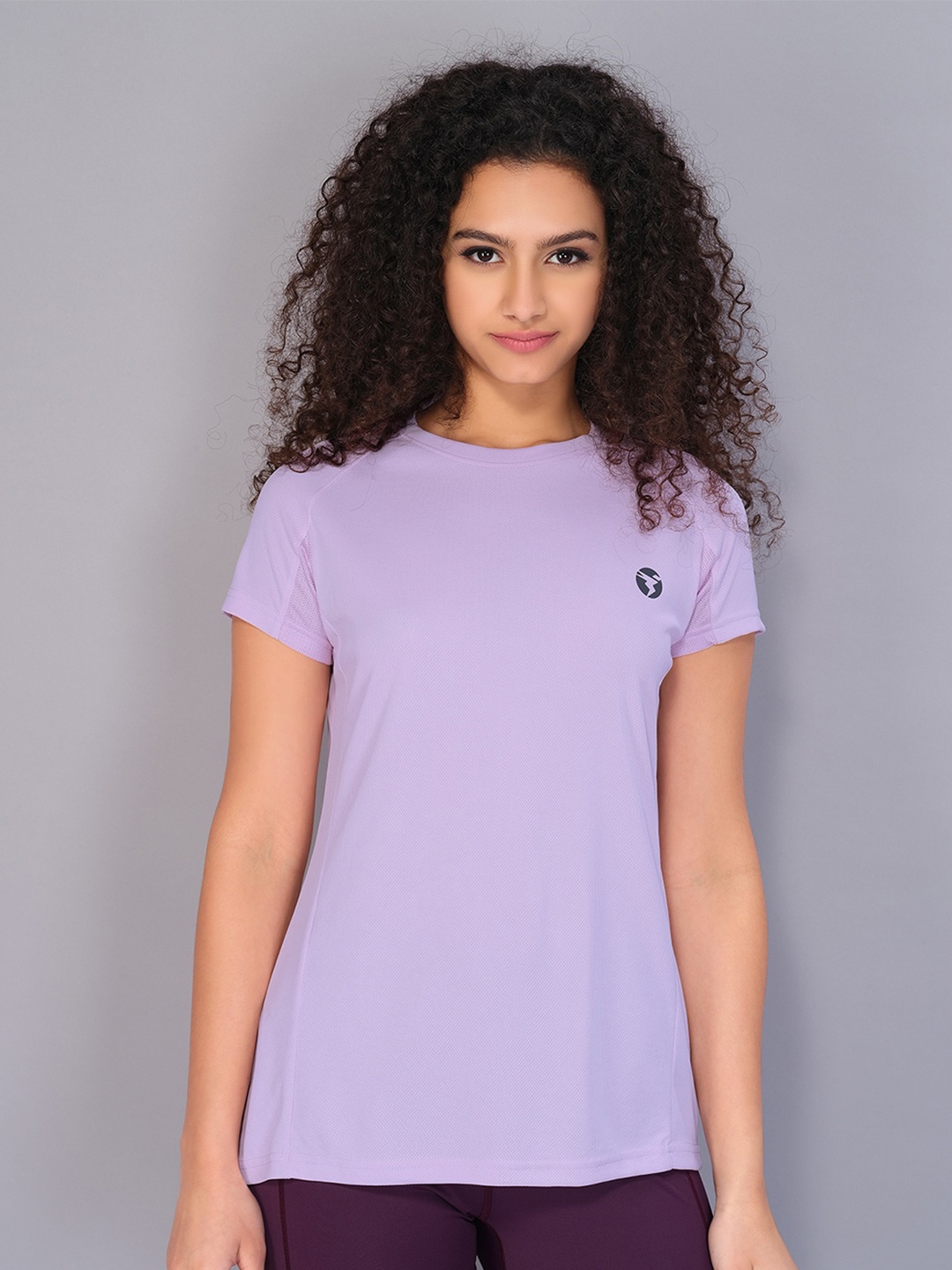 

Technosport Round Neck Antimicrobial Active T-shirt, Lavender