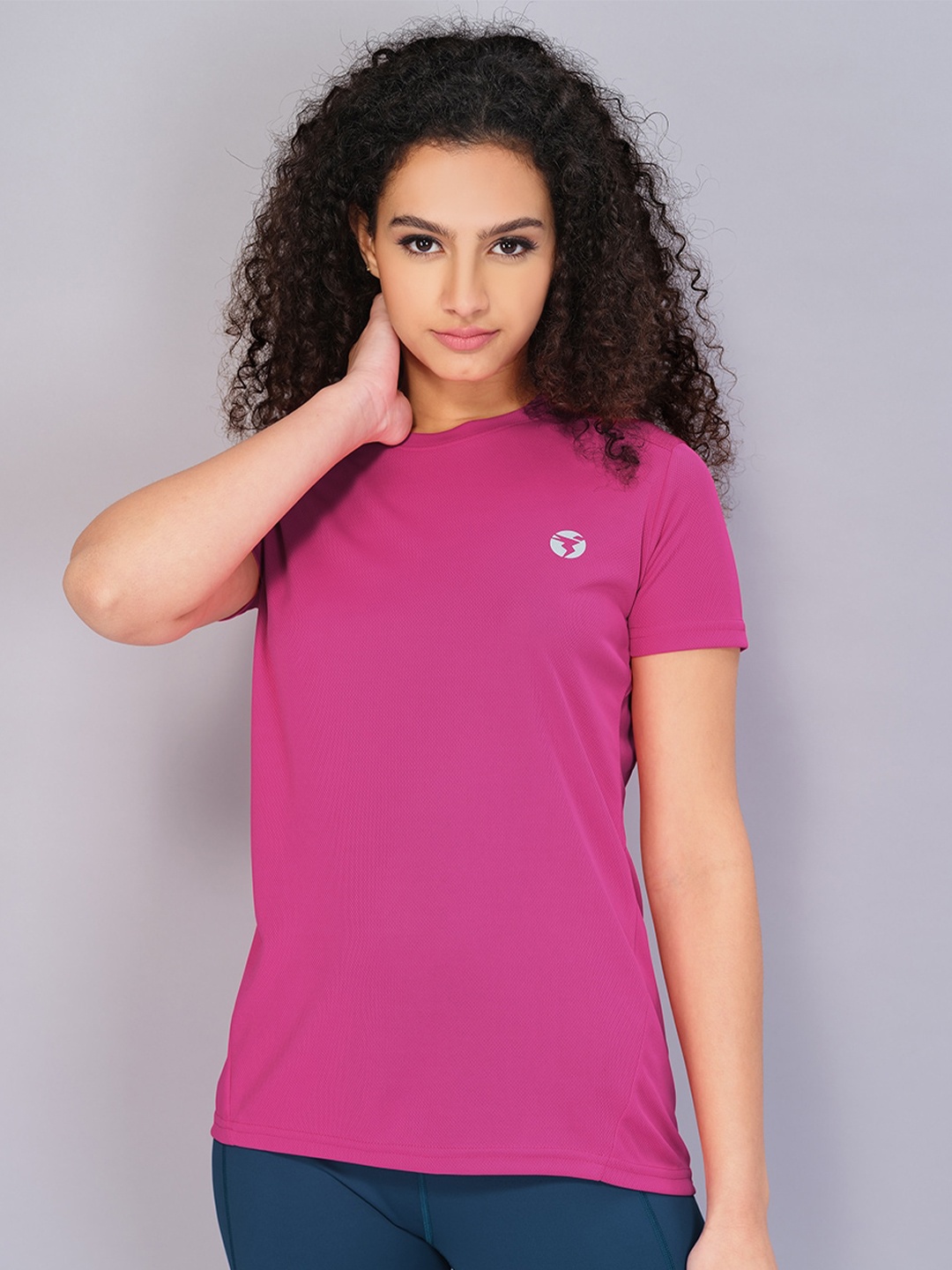 

Technosport Round Neck Antimicrobial T-shirt, Pink