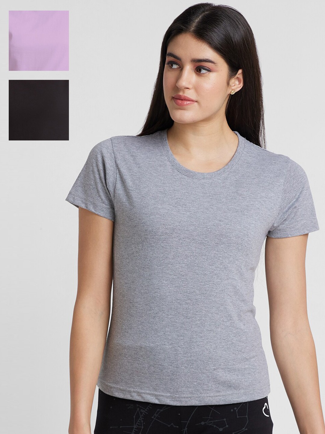 

FashionRack Pack Of 3 Cotton Tshirts, Black