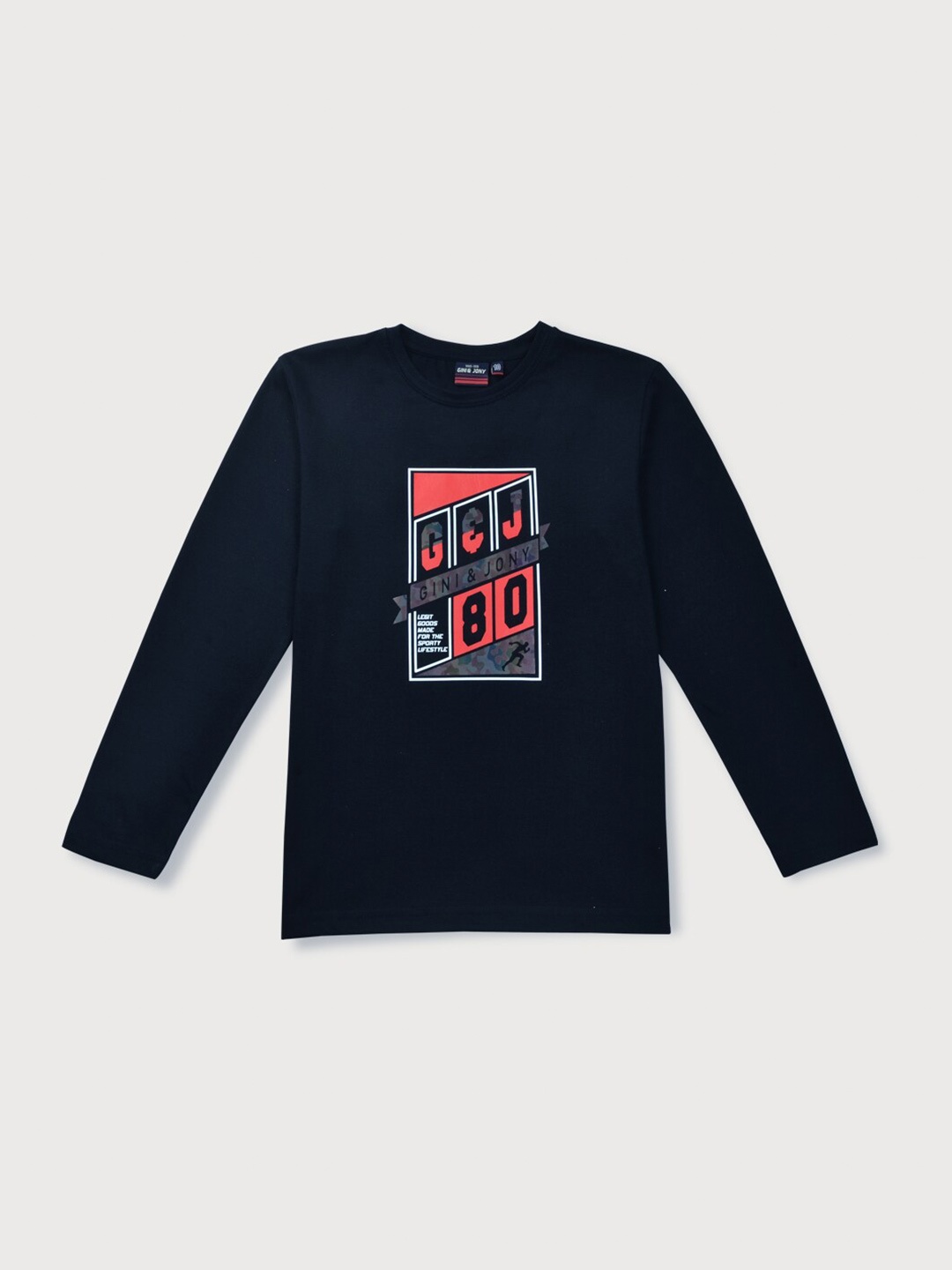 

Gini and Jony Boys Printed T-shirt, Navy blue