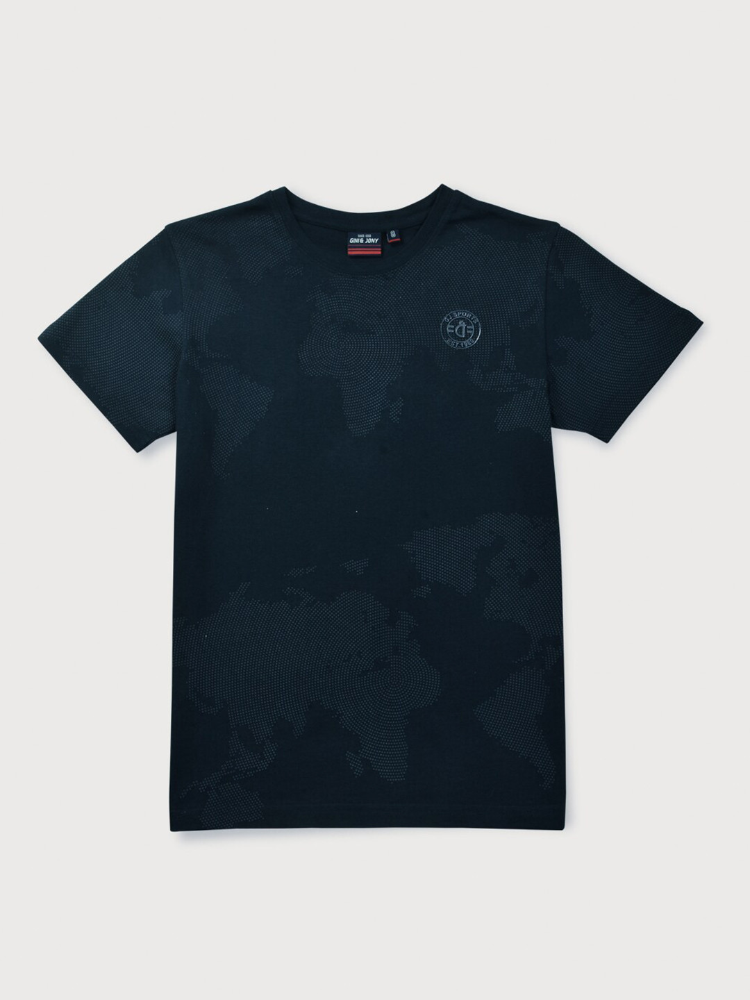 

Gini and Jony Boys Abstract Printed Cotton T-Shirt, Navy blue