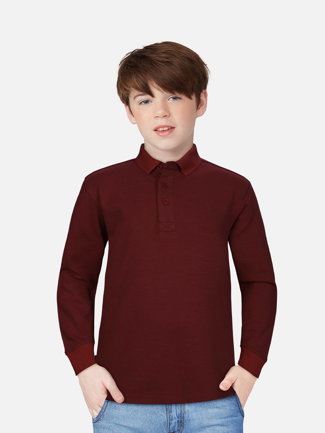 

Gini and Jony Boys Polo Collar T-shirt, Maroon