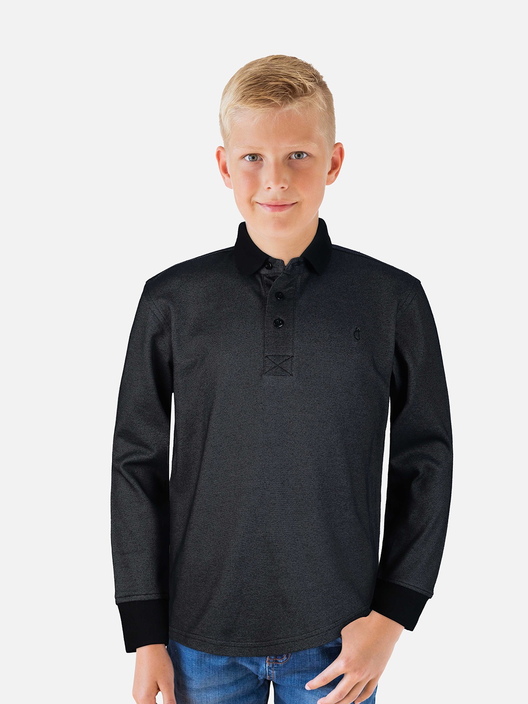

Gini and Jony Boys Polo Collar T-shirt, Grey
